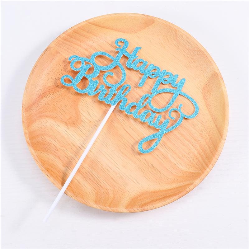 Happy birthday cake topper, glitter birthday cake topper, cake topper decoration, Happy birthday party, happy birthday topper