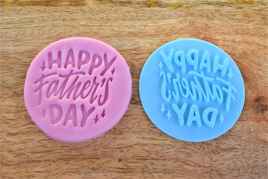 Happy Father's day fondant embosser perfect for cookie and sweet fondant stamp decoration, father's day