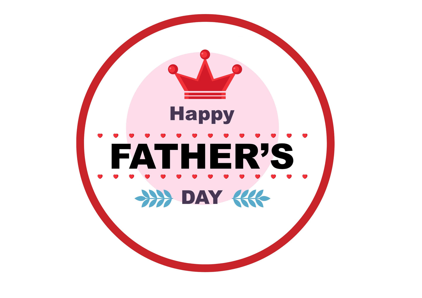 Happy Fathers day edible cupcake toppers, Love dad topper , best dad ever topper, edible topper, icing and rice paper