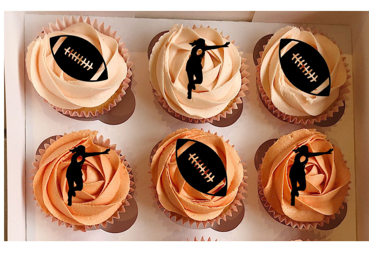 Rugby cupcake topper decoration birthday cake topper decoration Rugby cake topper birthday party cupcake decoration