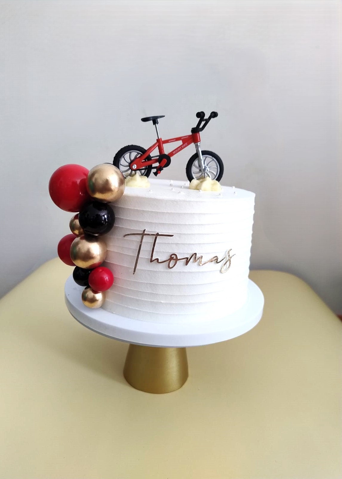 Custom Bike Bundle Cake Topper  Cycling Birthday cake Decor Set personalised Charm cake accessories and Balls  bundle cake decoration