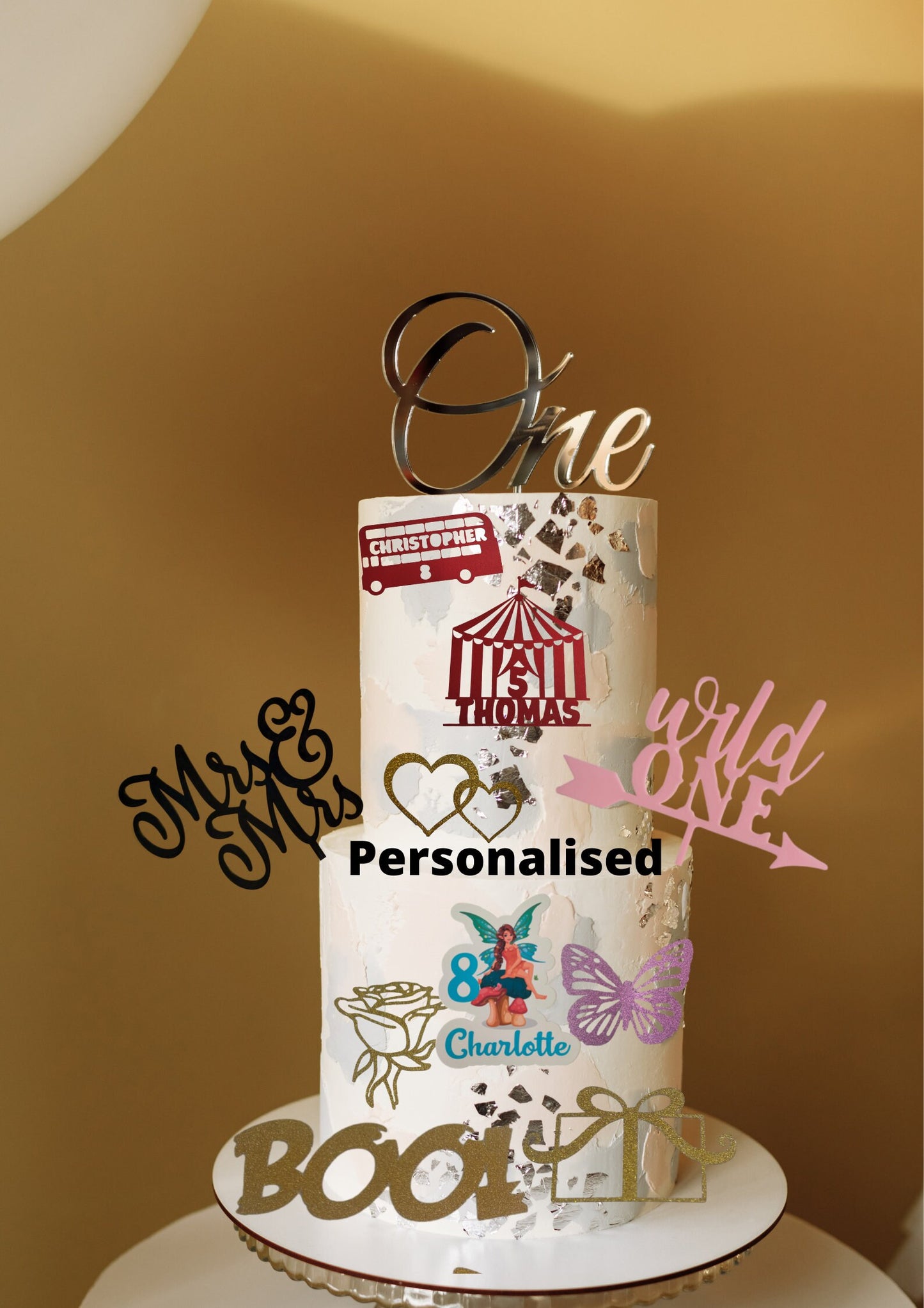 Personalise your bundle cake topper, Any theme bundle cake topper, any name and age cake topper, bundle set cake topper