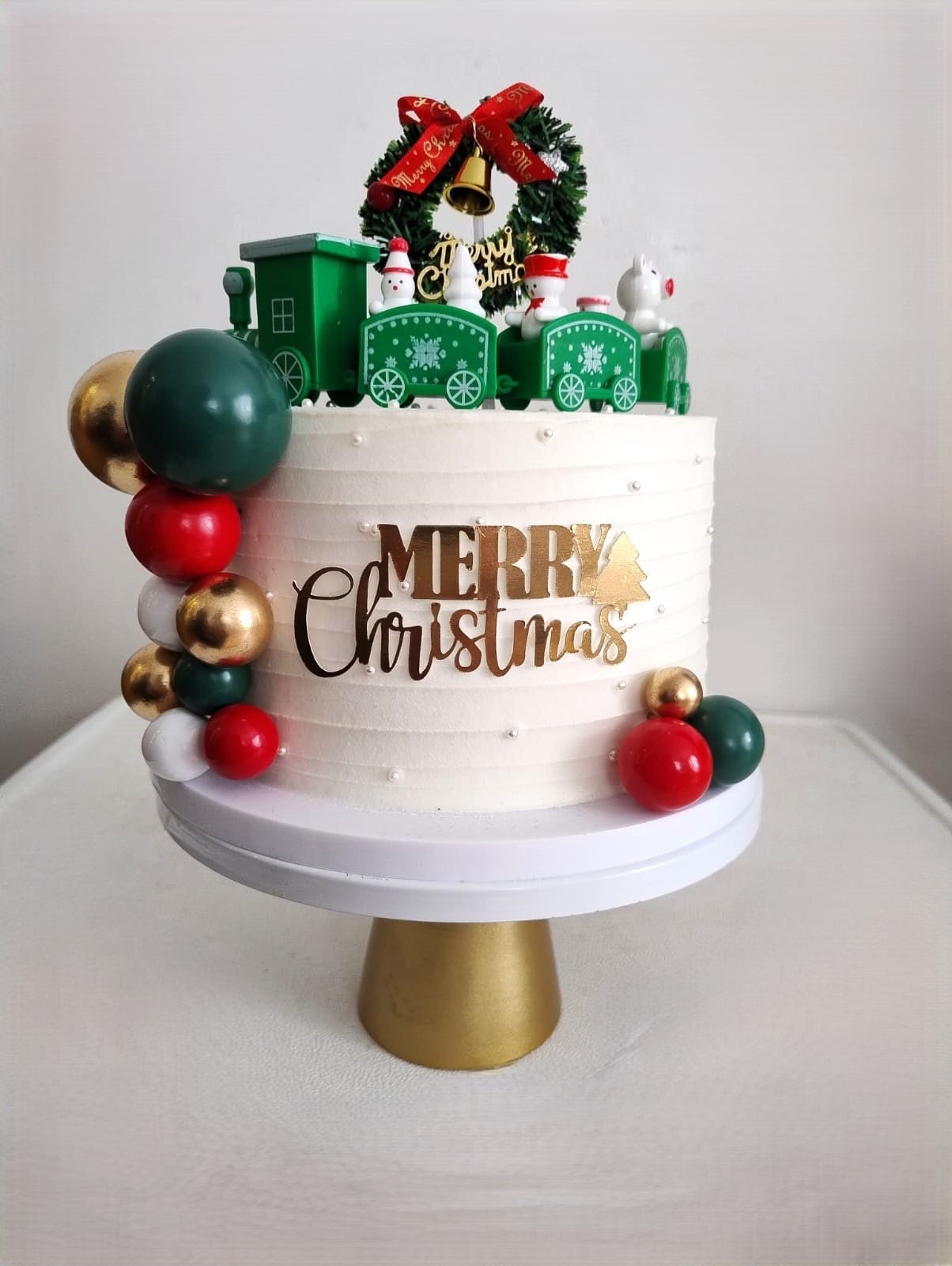 Christmas Cake Topper set Holiday Baking Decoration Xmas Cake Winter Party Cake Decoration charm mini balls cake bundle decor