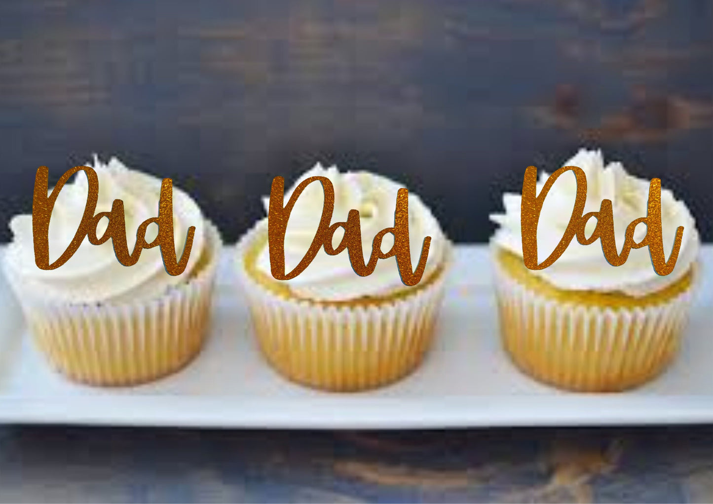 Father's Day cupcake decoration Dad cake accessory Father's Day Celebration Dad Cupcake Topper