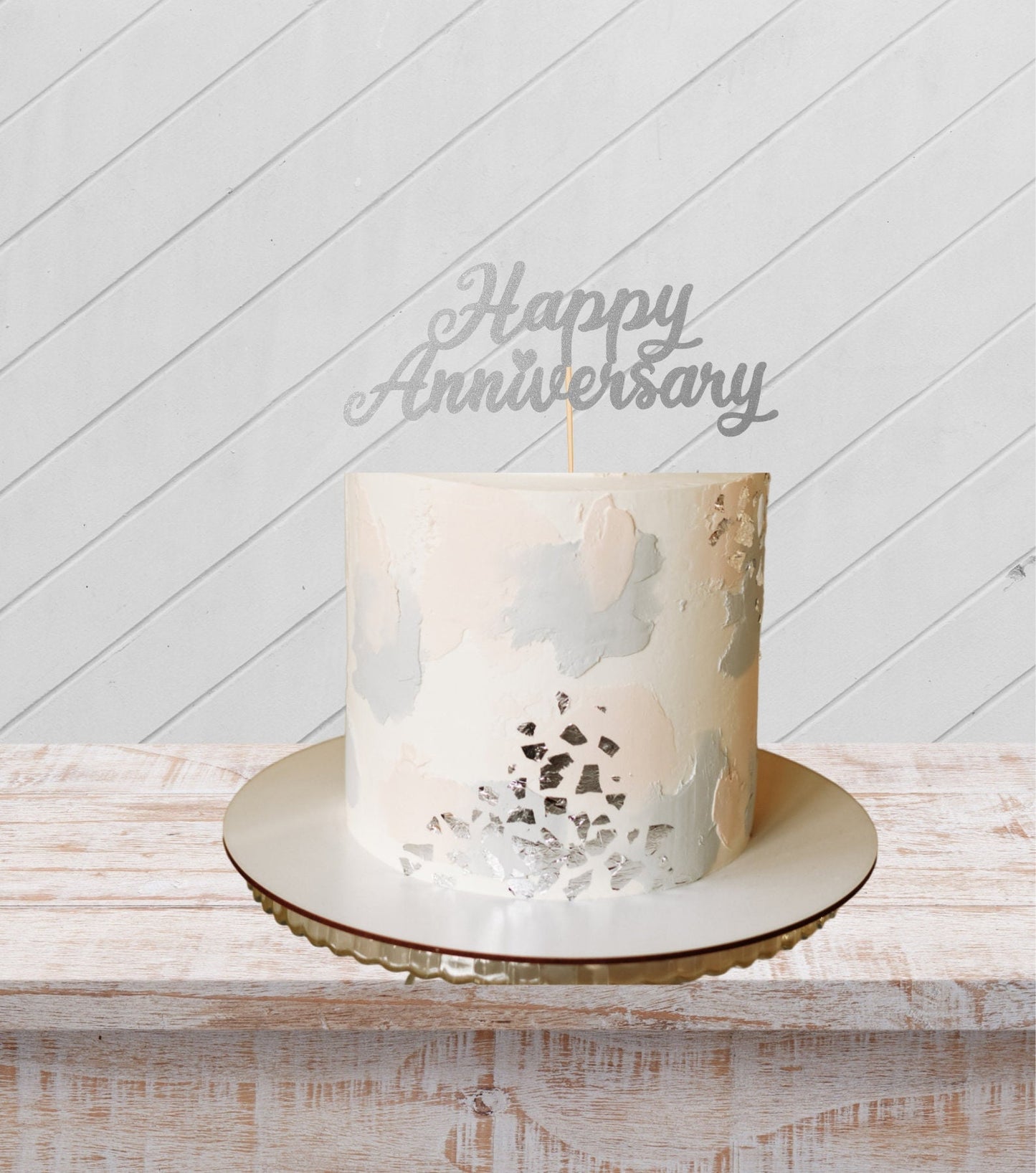 Anniversary cake topper party celebration sign top  Anniversary cake embellishment Memorable anniversary cake decoration