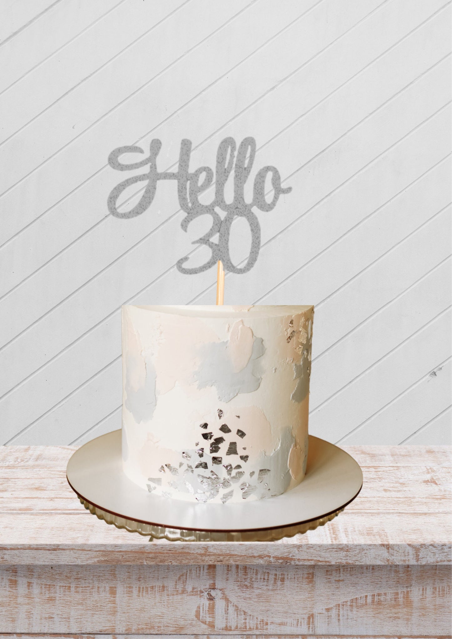 30 Cake Topper Birthday Cake decoration party celebration 30th sign cake embellishment Birthday party cake ornament