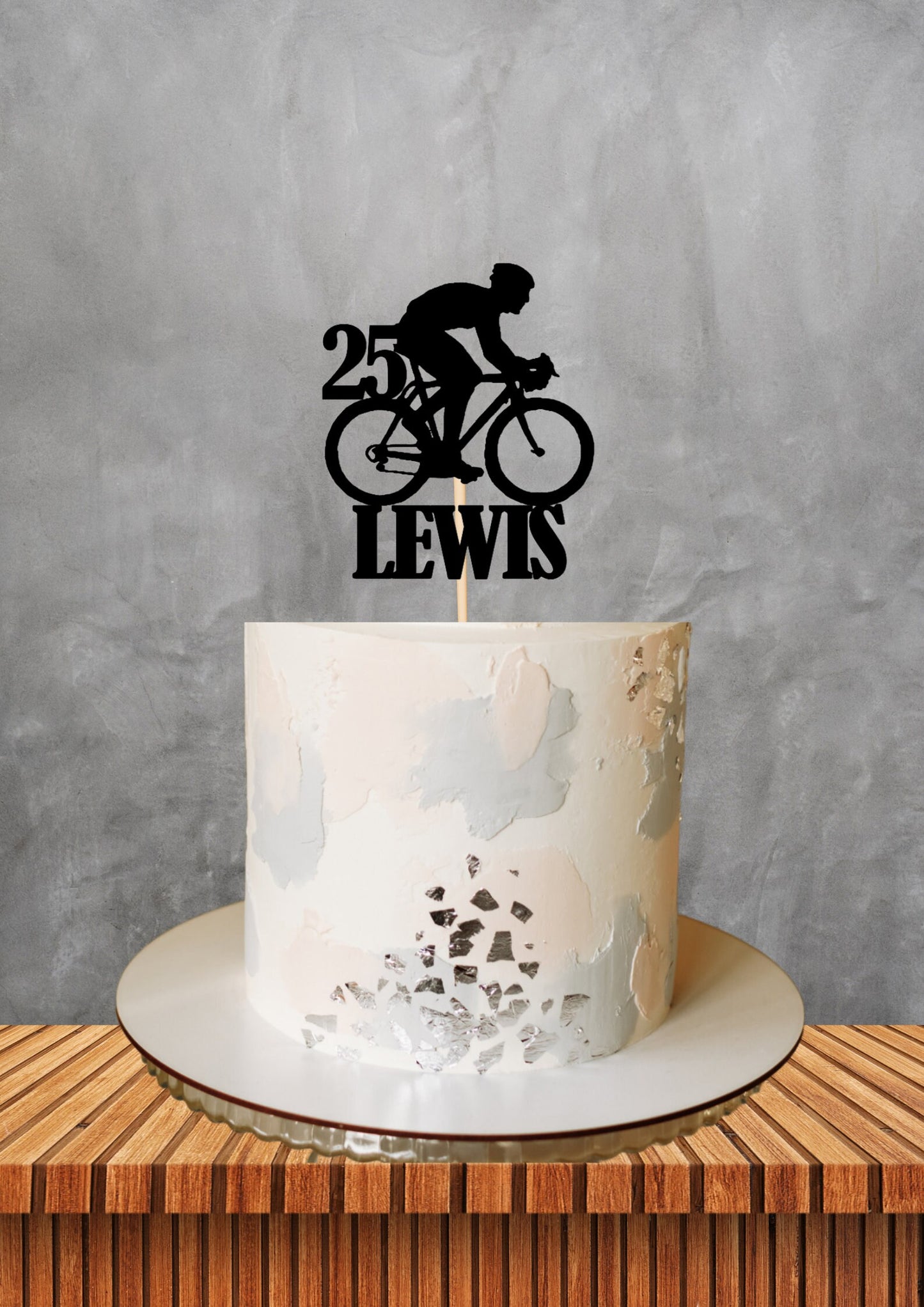 Bicycle bundle cake topper, personalised cyclist cake topper, cycle cake topper, birthday cake topper, personalised cake topper