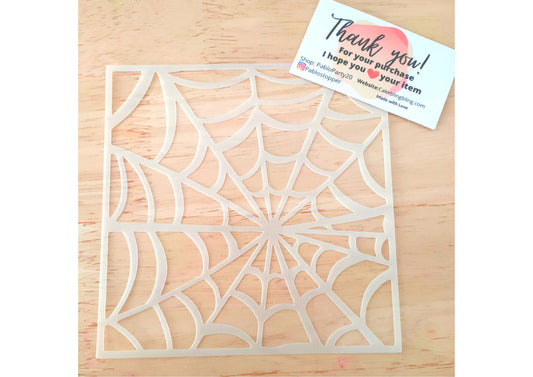 Spiderweb stencil, Halloween cake stencil, spiderweb cake stencil, cake decoration, cake stencil, reusable stencil, Mylar stencil