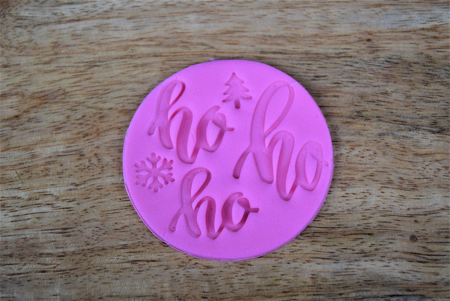 ho ho ho cookie fondant stamp decoration, cookie fondant embosser, Christmas icing decoration, Christmas cookie stamp