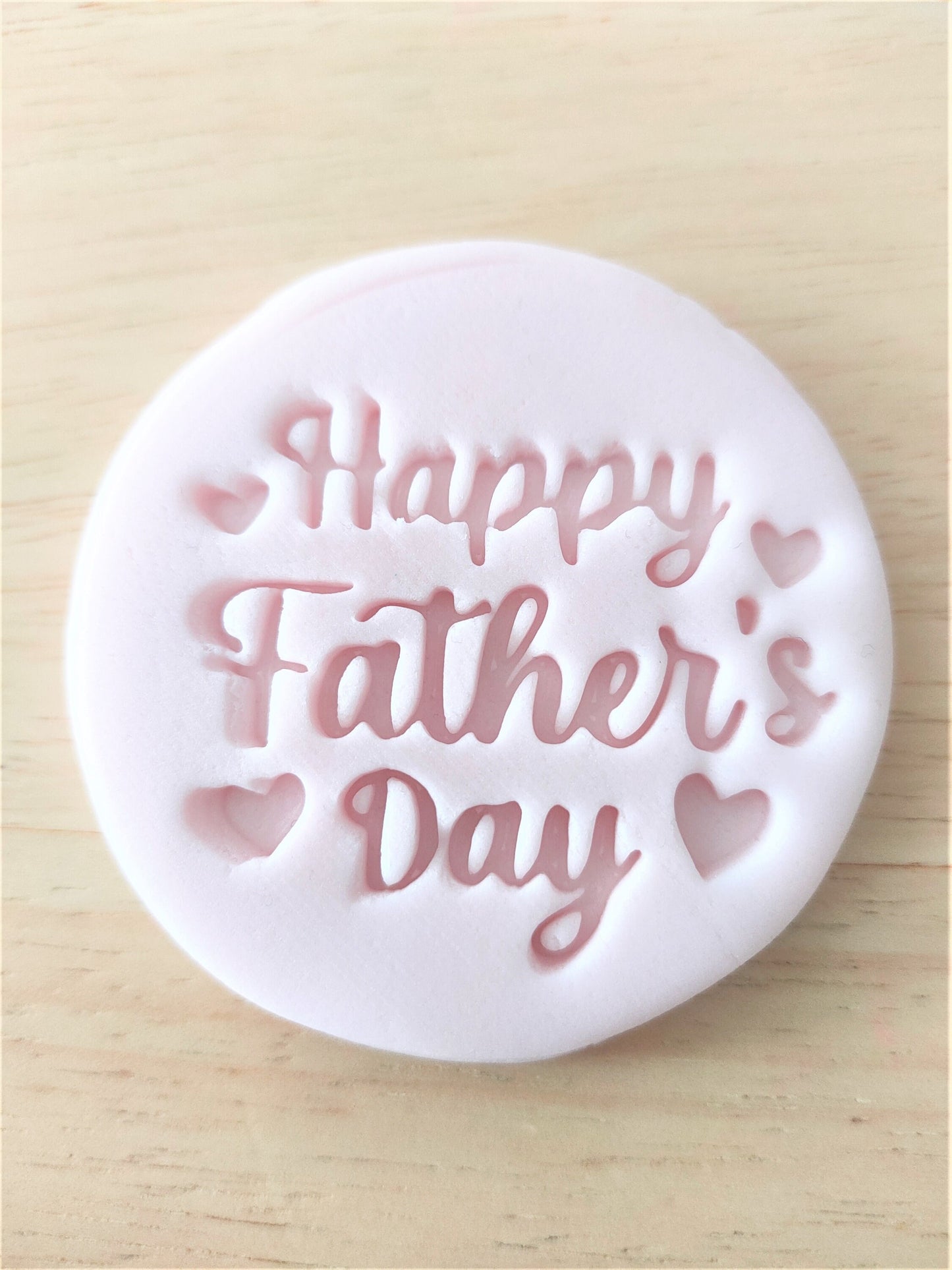 Happy Father Day embosser, cookie icing stamp, fondant embosser, cupcake icing topper decoration, sweet box stamp decor