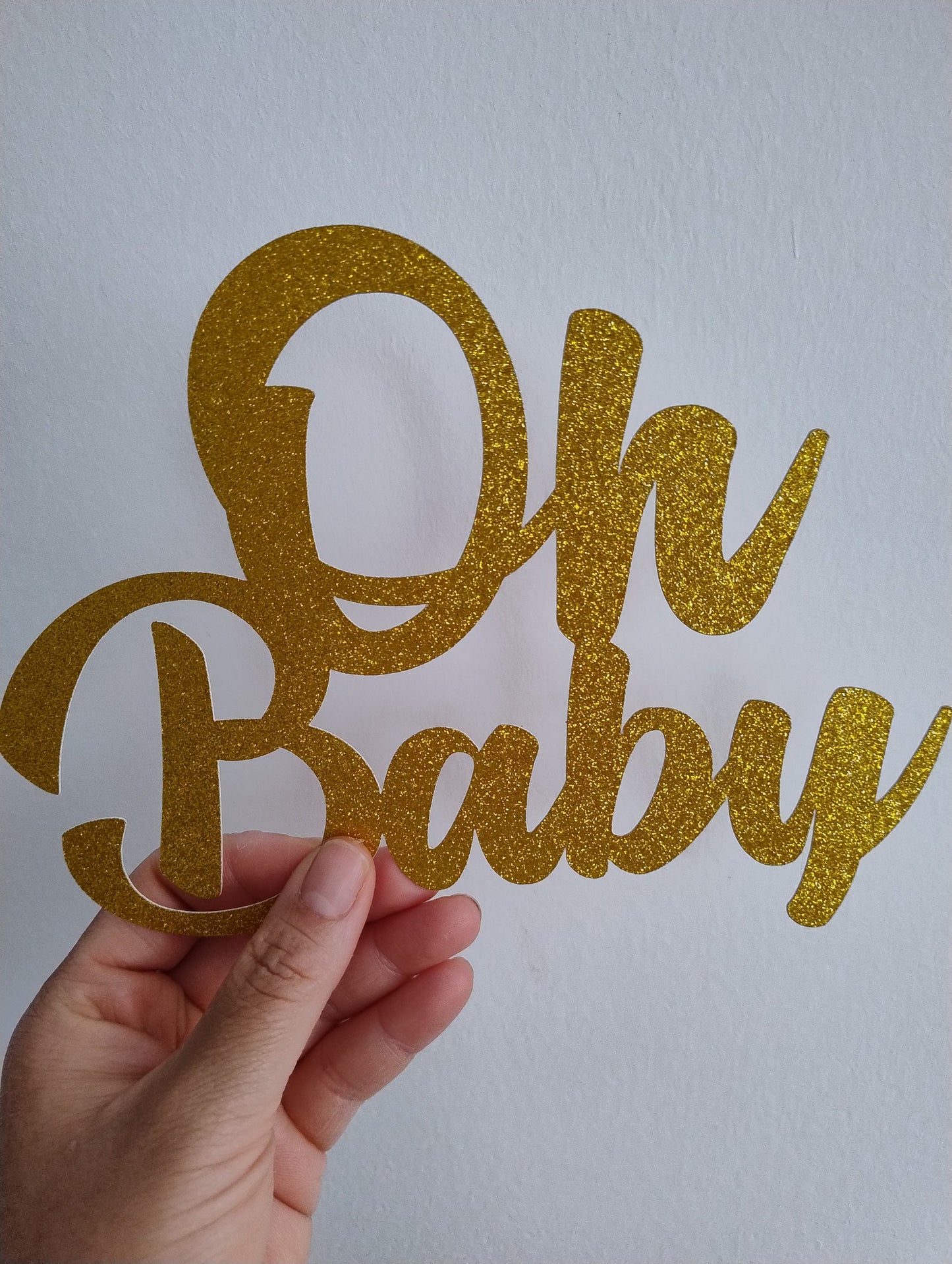 Oh Baby Cake Topper Celebration Party Decoration baby shower Gender Reveal sign cake decoration, birthday essential decor gender review