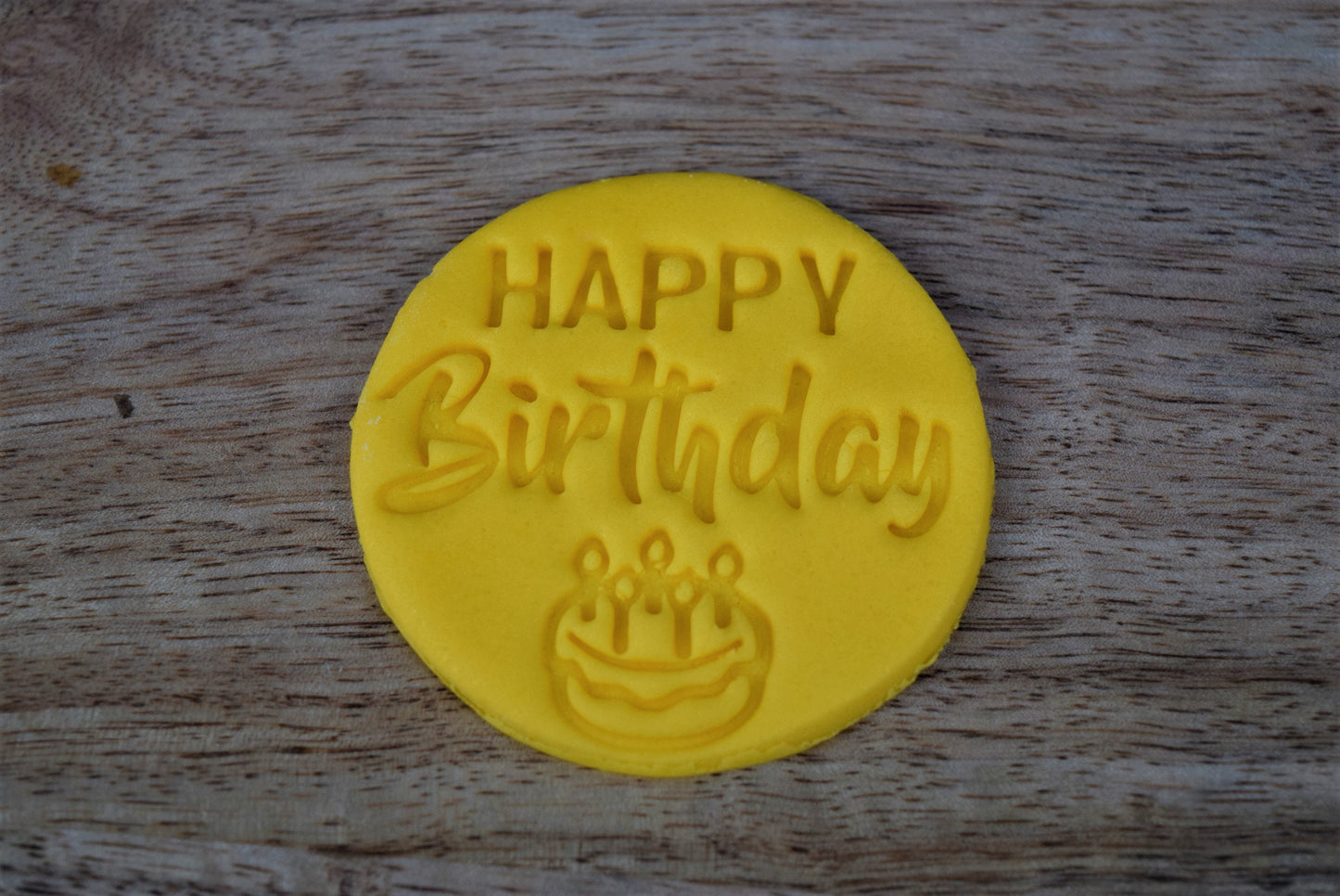 Happy birthday fondant stamp decoration, birthday cookie embosser perfect for cupcake and sweet boxes fondant stamp embosser decoration