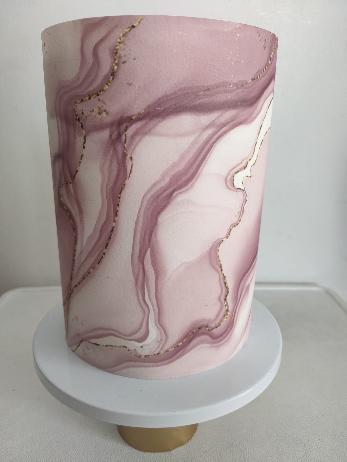 Pink cake wrap pattern edible marble birthday cake decoration wedding marble texture cake wrap print icing cake wrap