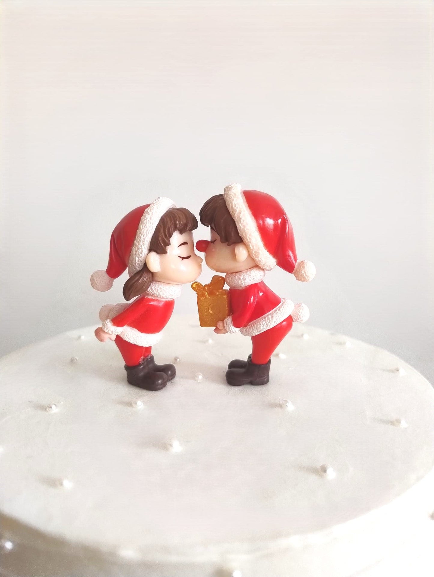 Merry Christmas Cake Decoration Santa Bundle Mini Balls Cake Topper Christmas Party Decor Holiday Cake Accessories Christmas Baking Supplies