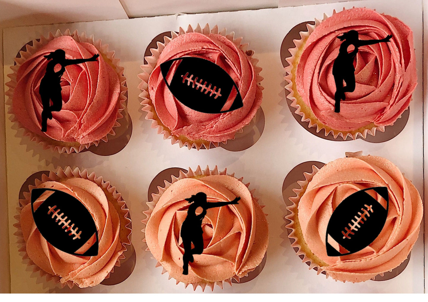 Rugby cupcake topper decoration birthday cake topper decoration Rugby cake topper birthday party cupcake decoration