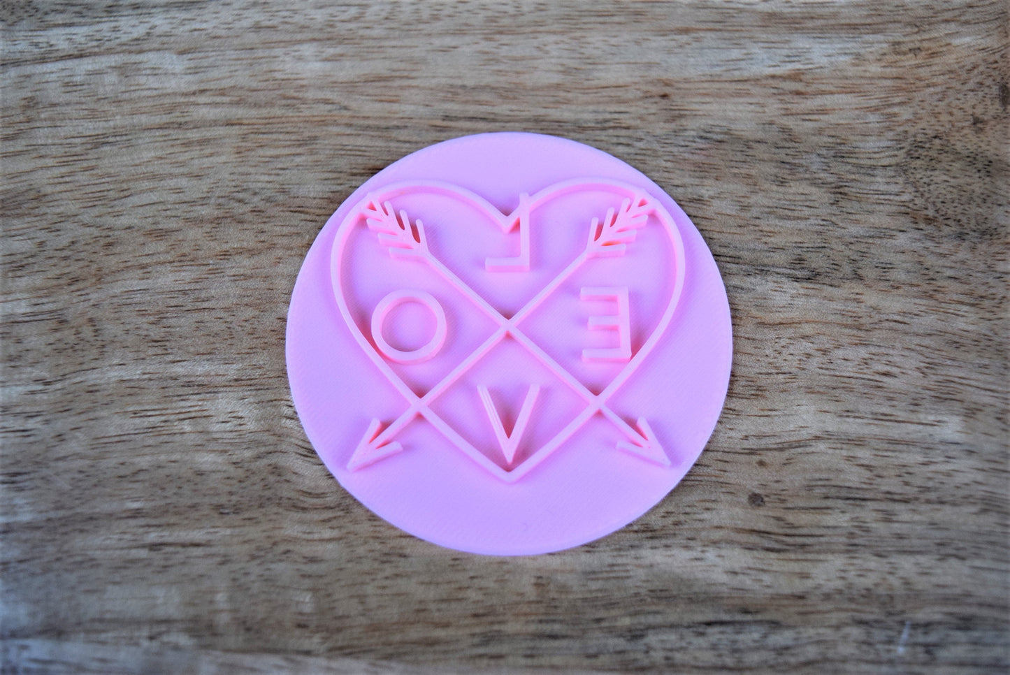 Valentine's day cookie stamp embosser topper, cupcake decoration