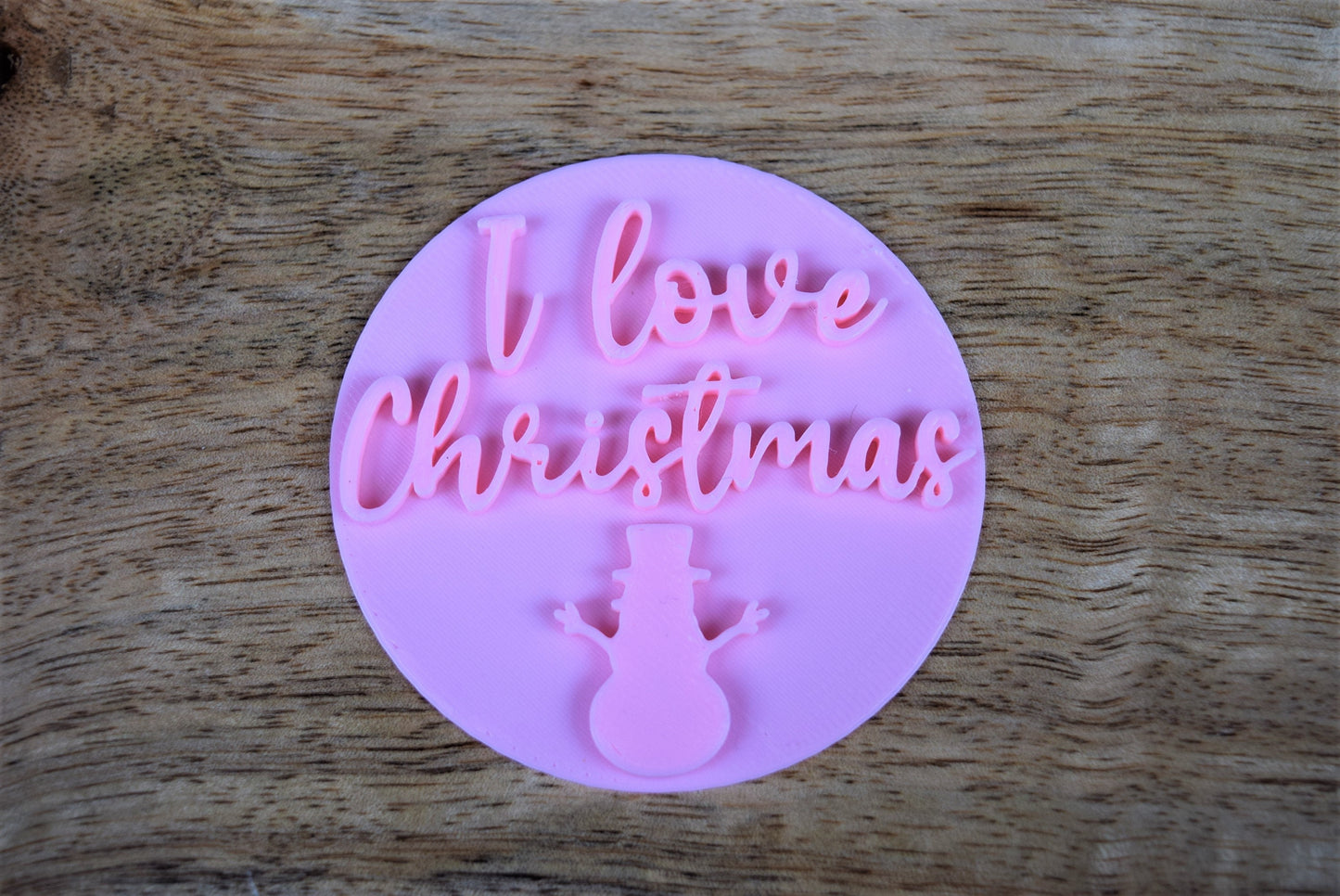 I love Christmas cookie fondant stamp embosser decoration, Christmas icing decoration, Christmas cookie stamp