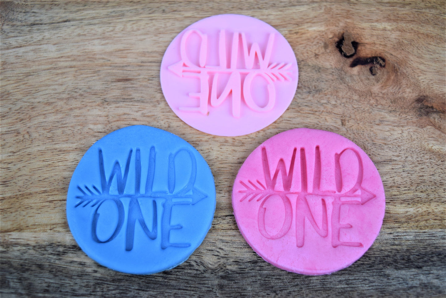 Wild one cookie stamp embosser, birthday cupcake and sweets boxes fondant stamp embosser decoration