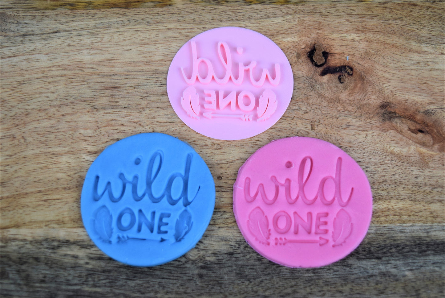 Wild one birthday fondant stamp embosser, cookie stamp embosser