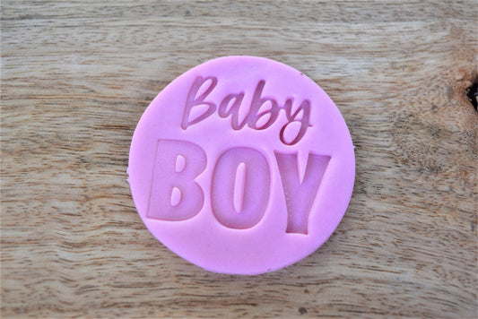 Baby boy cookie stamp, perfect for cupcake decoration with fondant embosser, bakery decoration, icing stamp