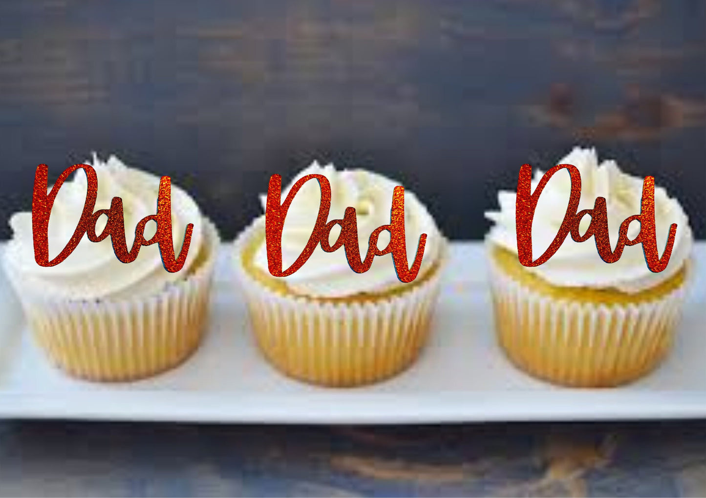 Father's Day cupcake decoration Dad cake accessory Father's Day Celebration Dad Cupcake Topper