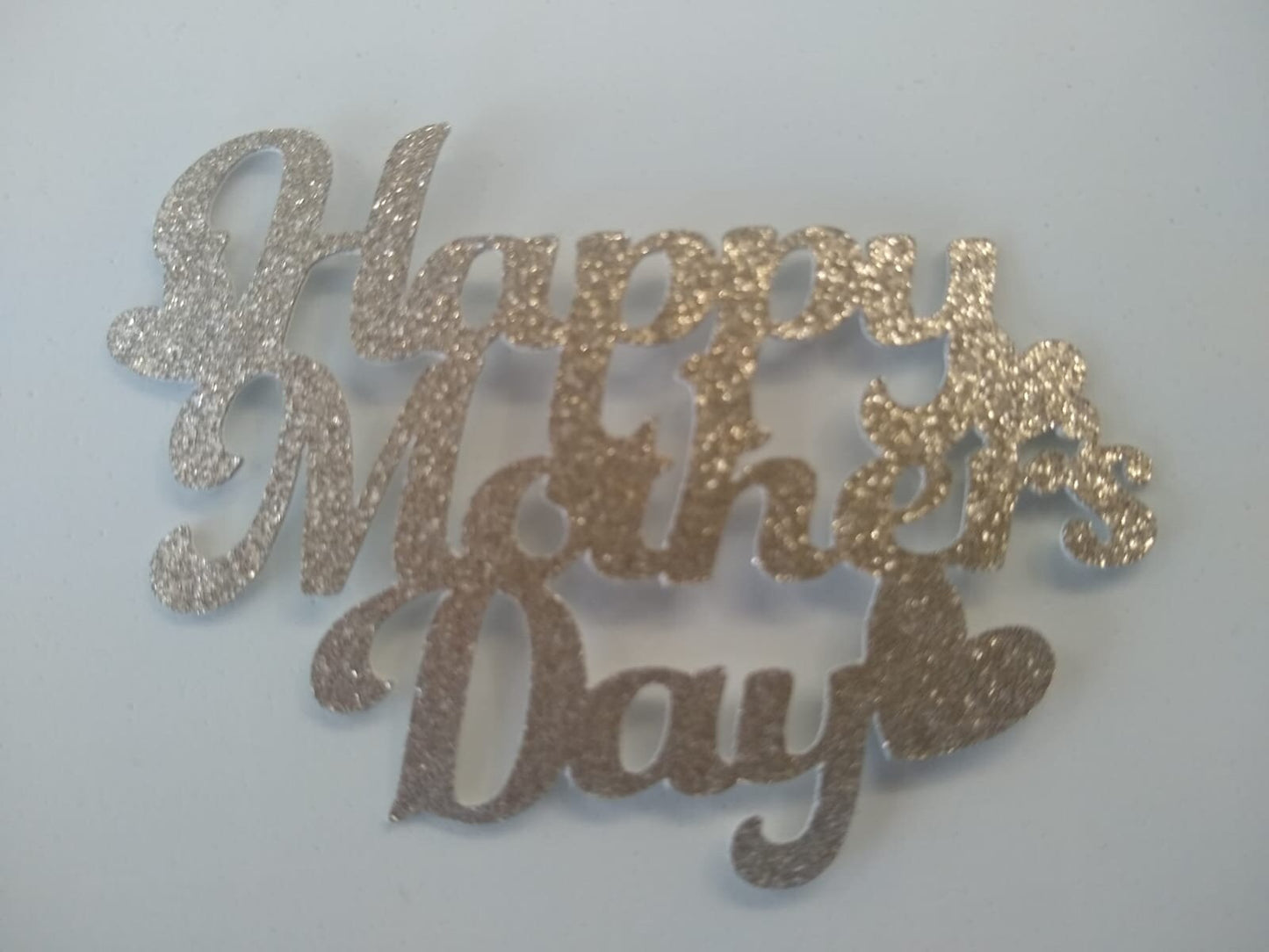 Happy Mothers Day cupcake toppers, mum cake topper, glitter topper, personalised topper customised topper, flower topper decor