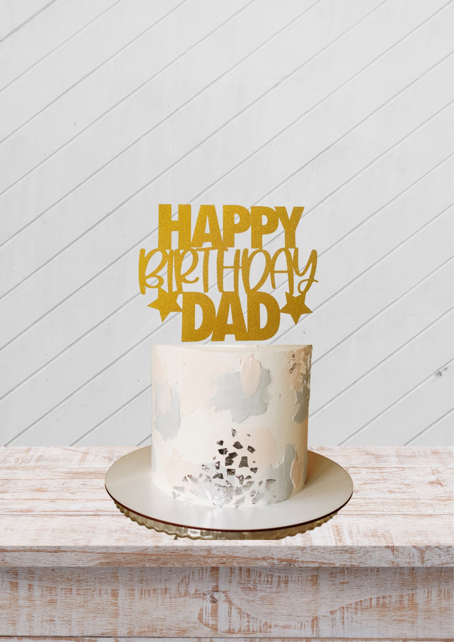 Happy birthday DAD cake topper, cake decoration, birthday cake topper, DAD birthday