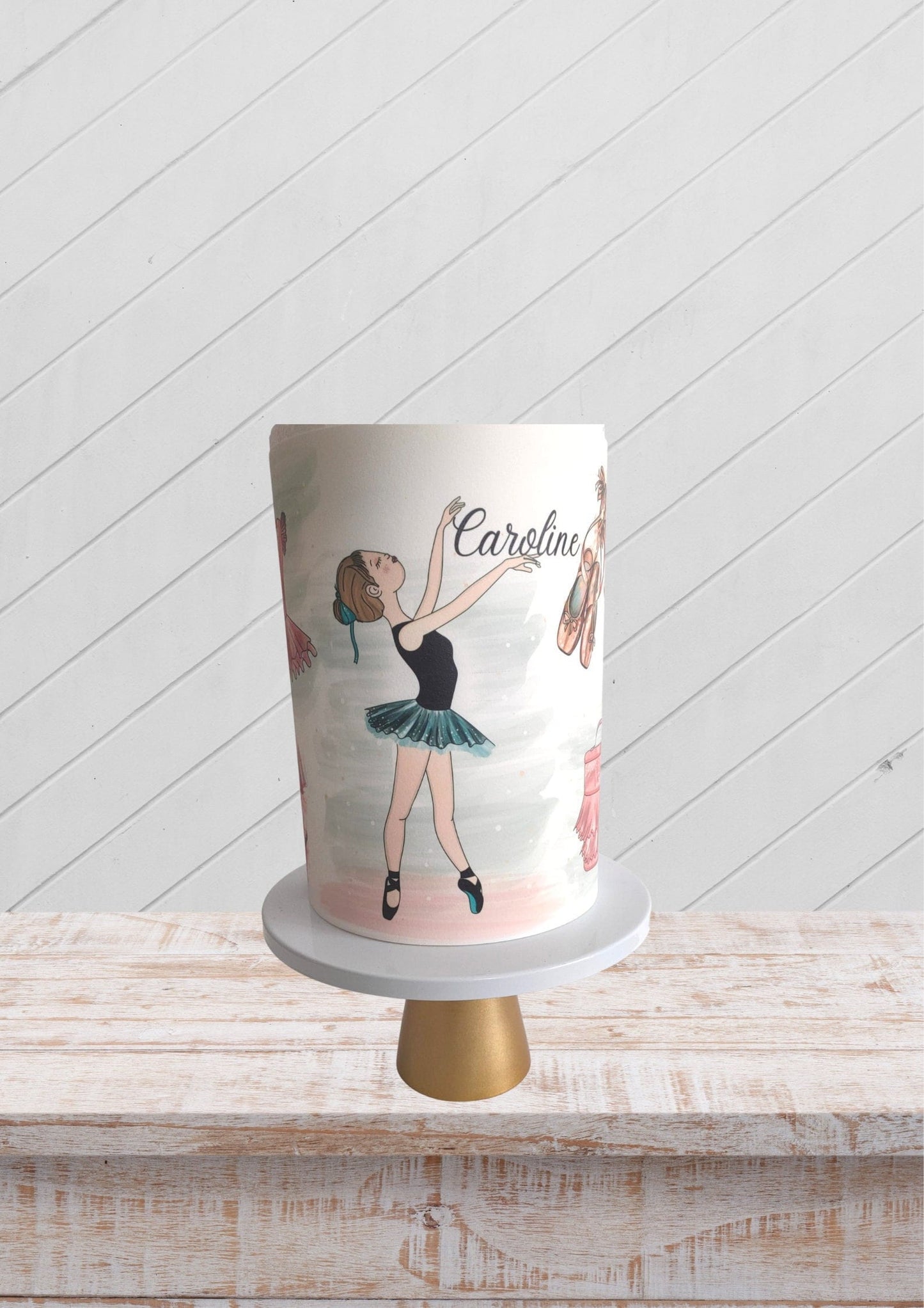 Personalised Ballerina cake wrap for cake decoration, Custom ballet Wrapping, shoes ballet cake decor, Cake Wrap, edible image, icing paper