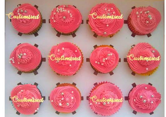 Customised Glitter Cake  and cupcake Topper Any Word Personalised Name Custom, birthday cake topper, birthday cupcake topper