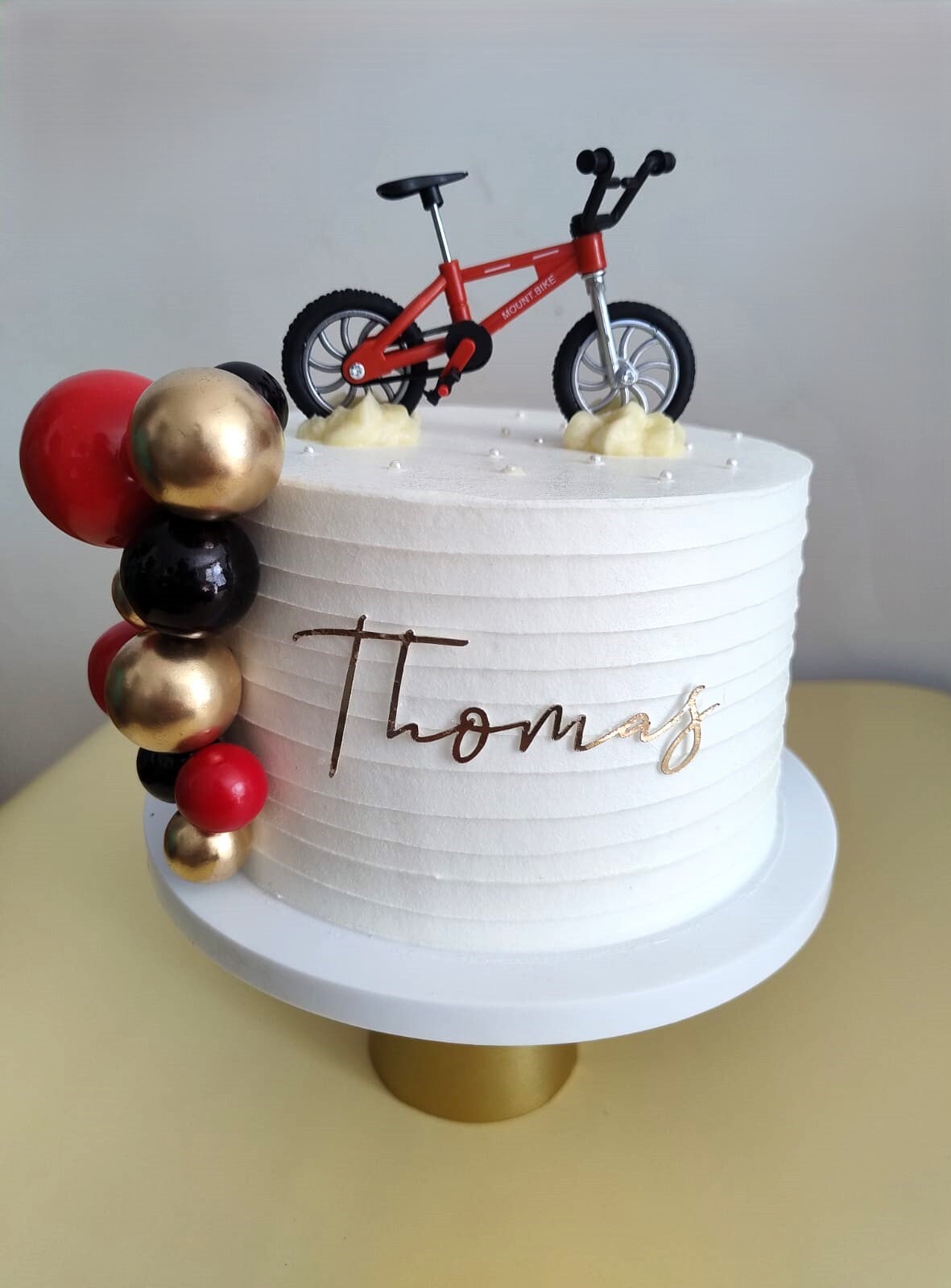 Custom Bike Bundle Cake Topper  Cycling Birthday cake Decor Set personalised Charm cake accessories and Balls  bundle cake decoration