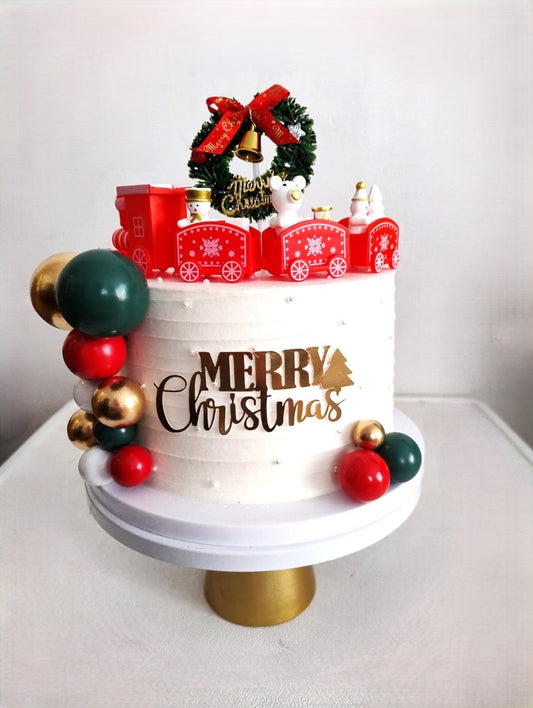 Christmas Cake Decoration bundle Cake Charm Christmas Balls cake topper Kit Merry Christmas Baking Accessories